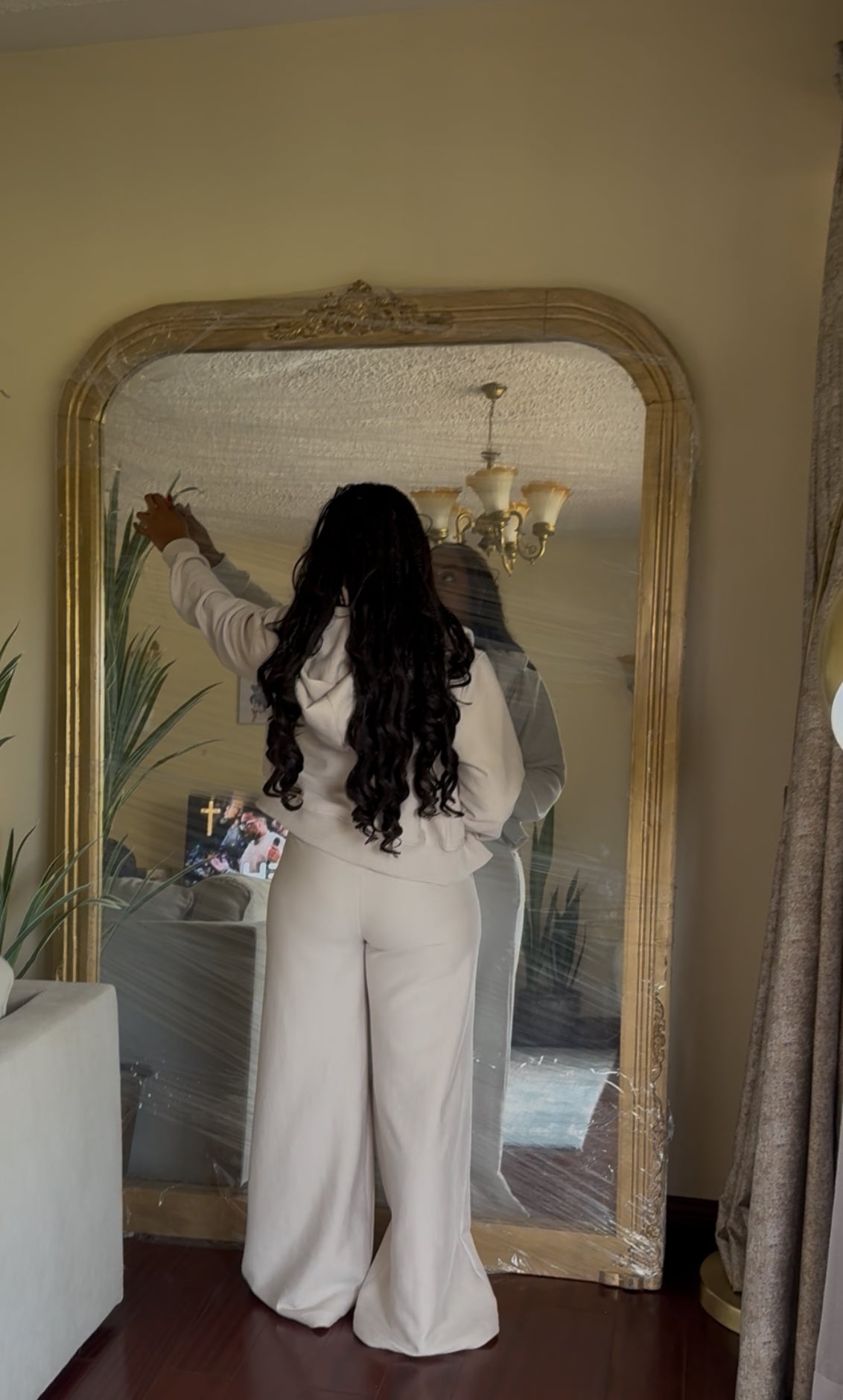 Supper Wide leg Jogger Set (jacket and pants)