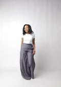 The Slate Pleated Pants: Grey