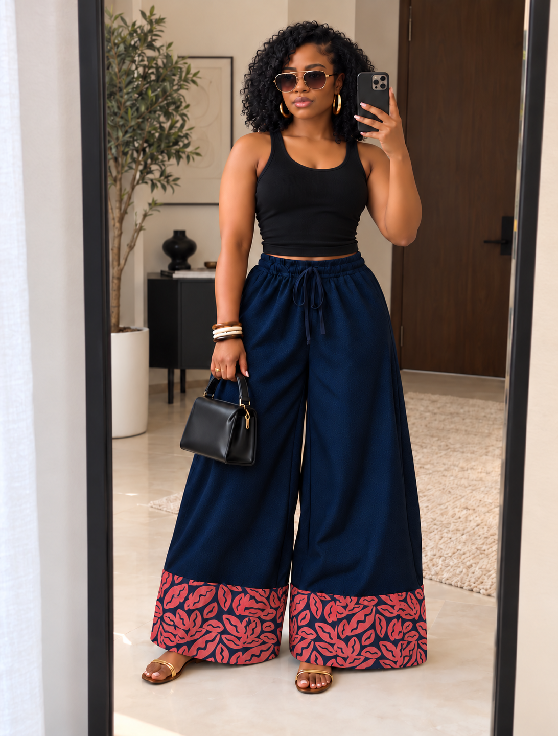 The suki navy denim pants : Type