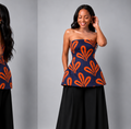 Zahara top : orange tulip