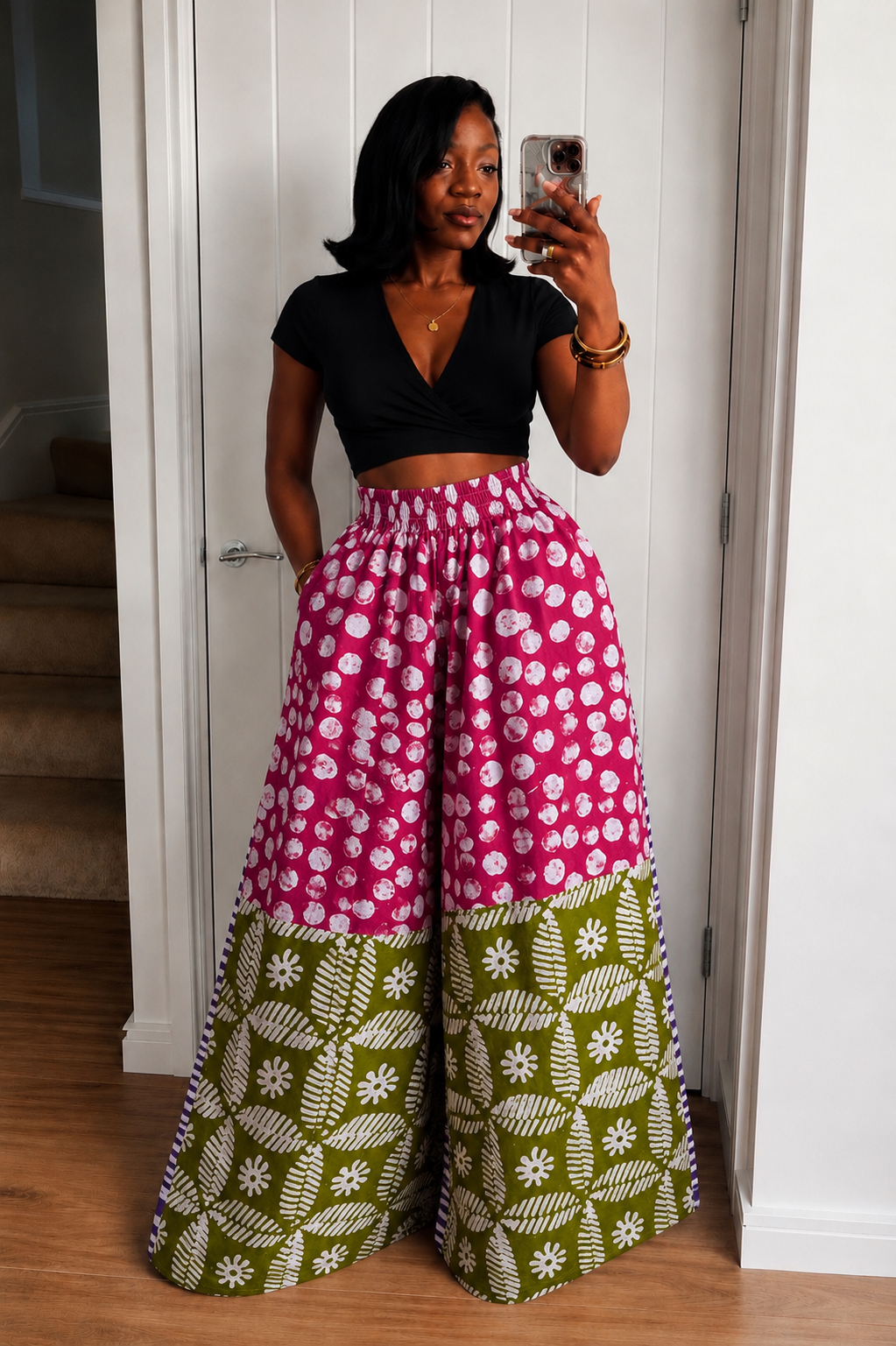 Nuru Patchwork pants 105
