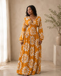 The Nyla dress : Orange glaze