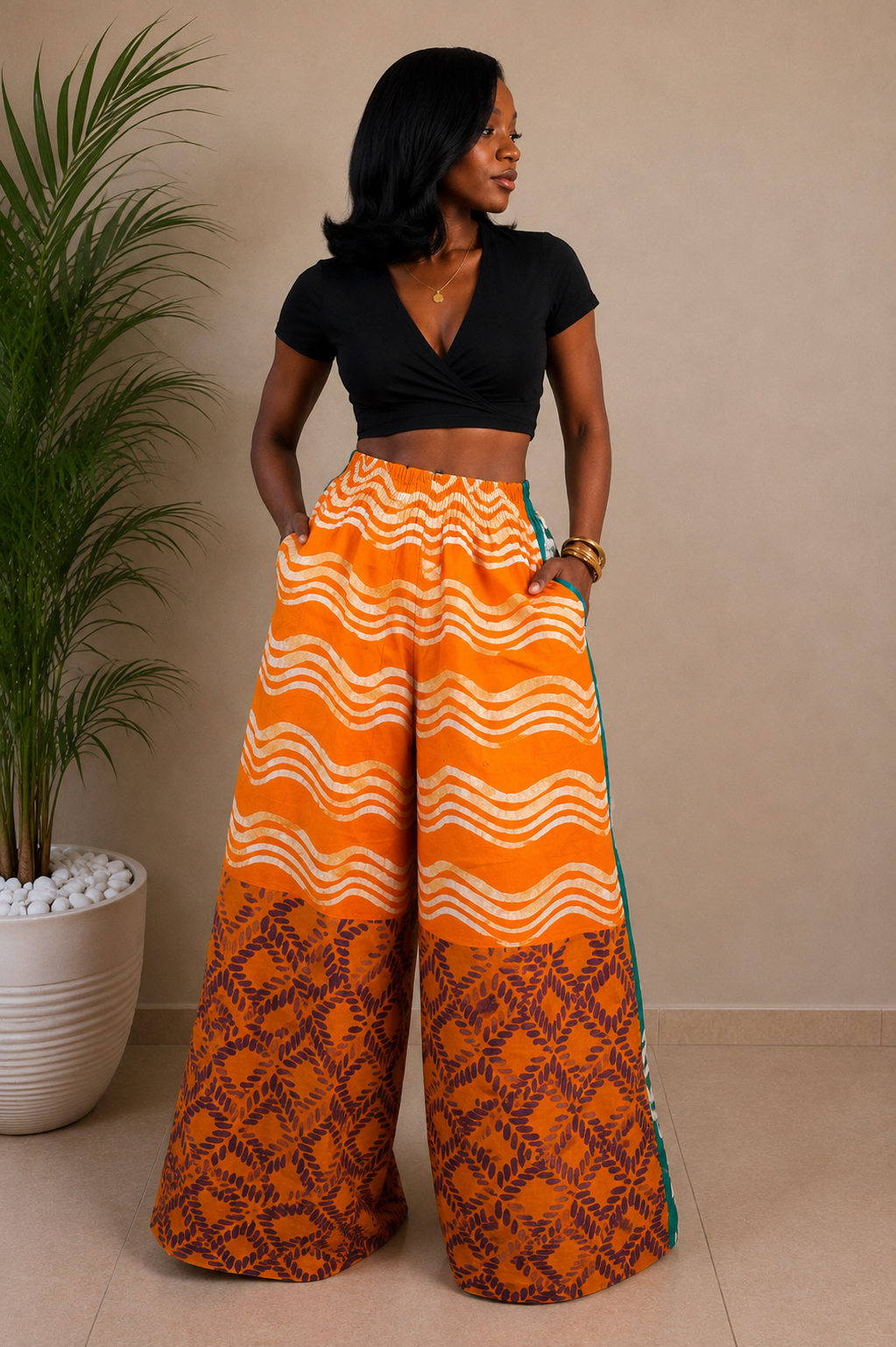 Nuru Patchwork pants 106