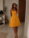 The Maki Dress : Mini & Maxi : Orange hue