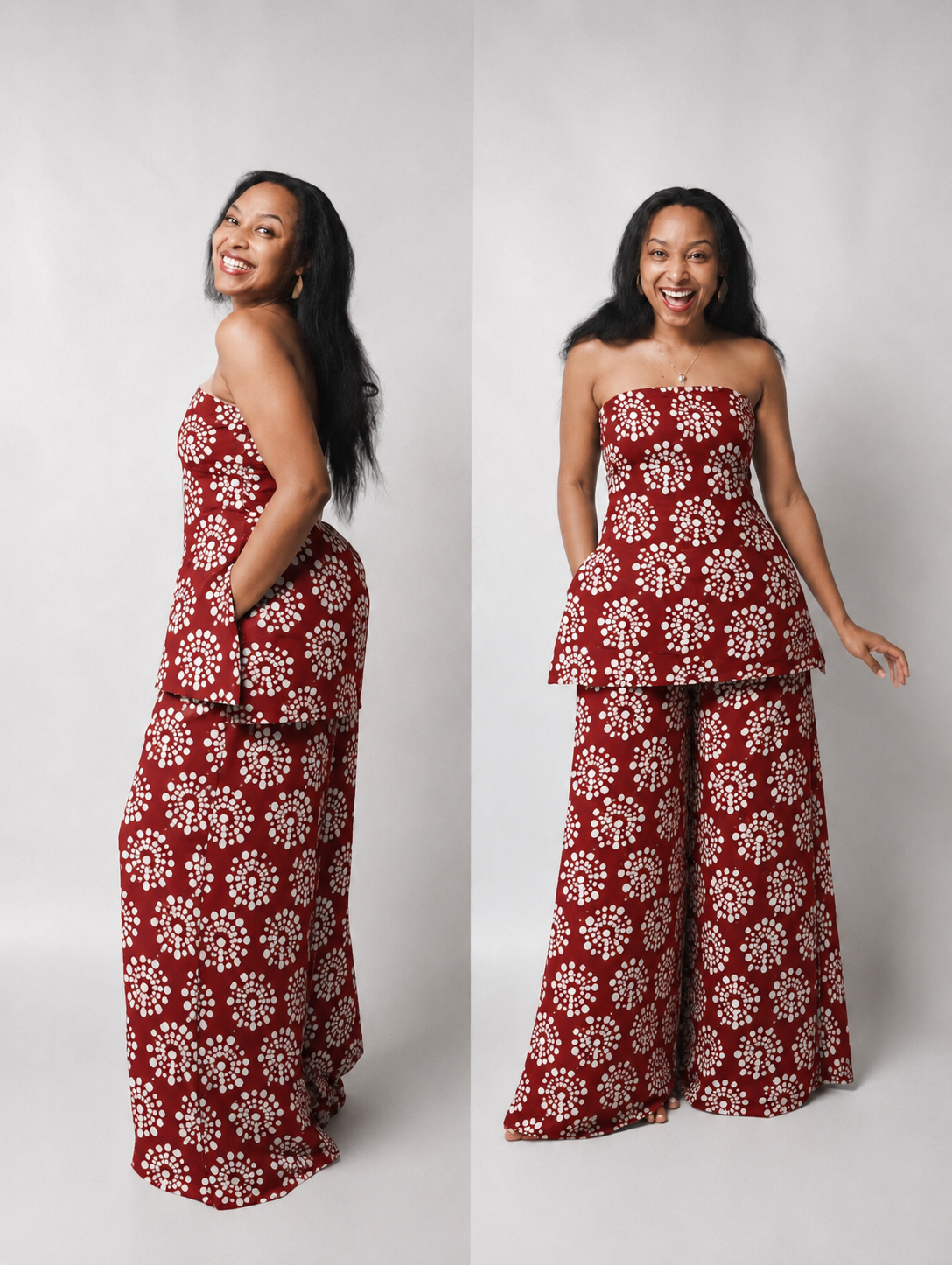 The Zahara Set : Floral Red