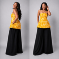 Yellow Tie Dye Top /Set /Pants
