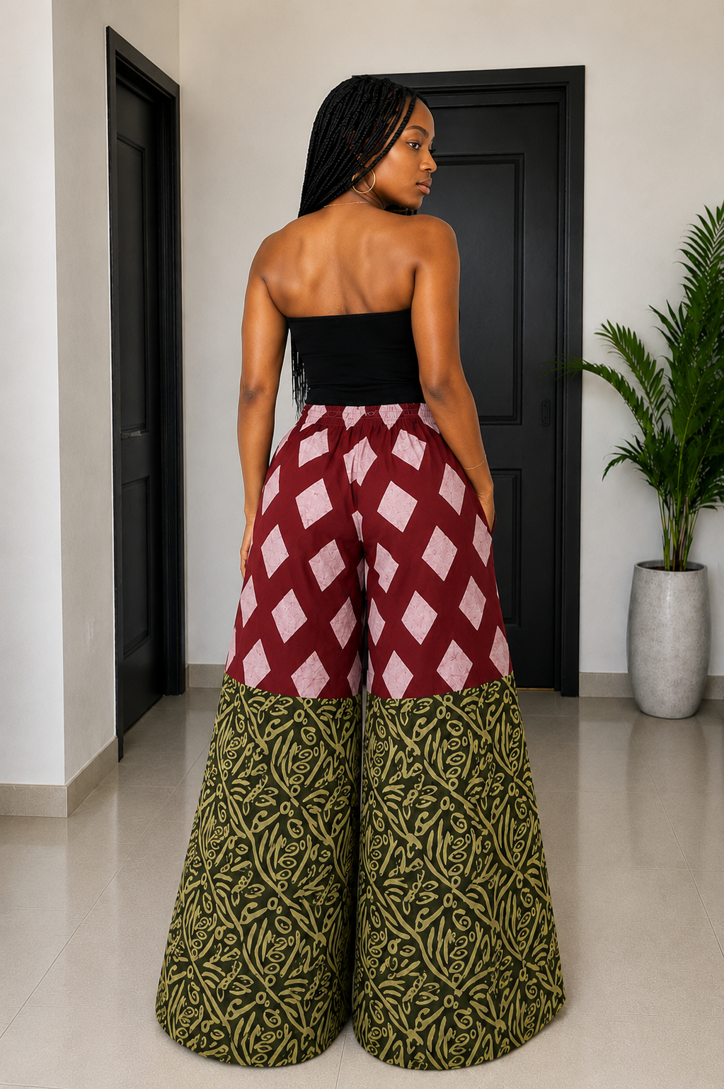 Nuru Patchwork pants 123