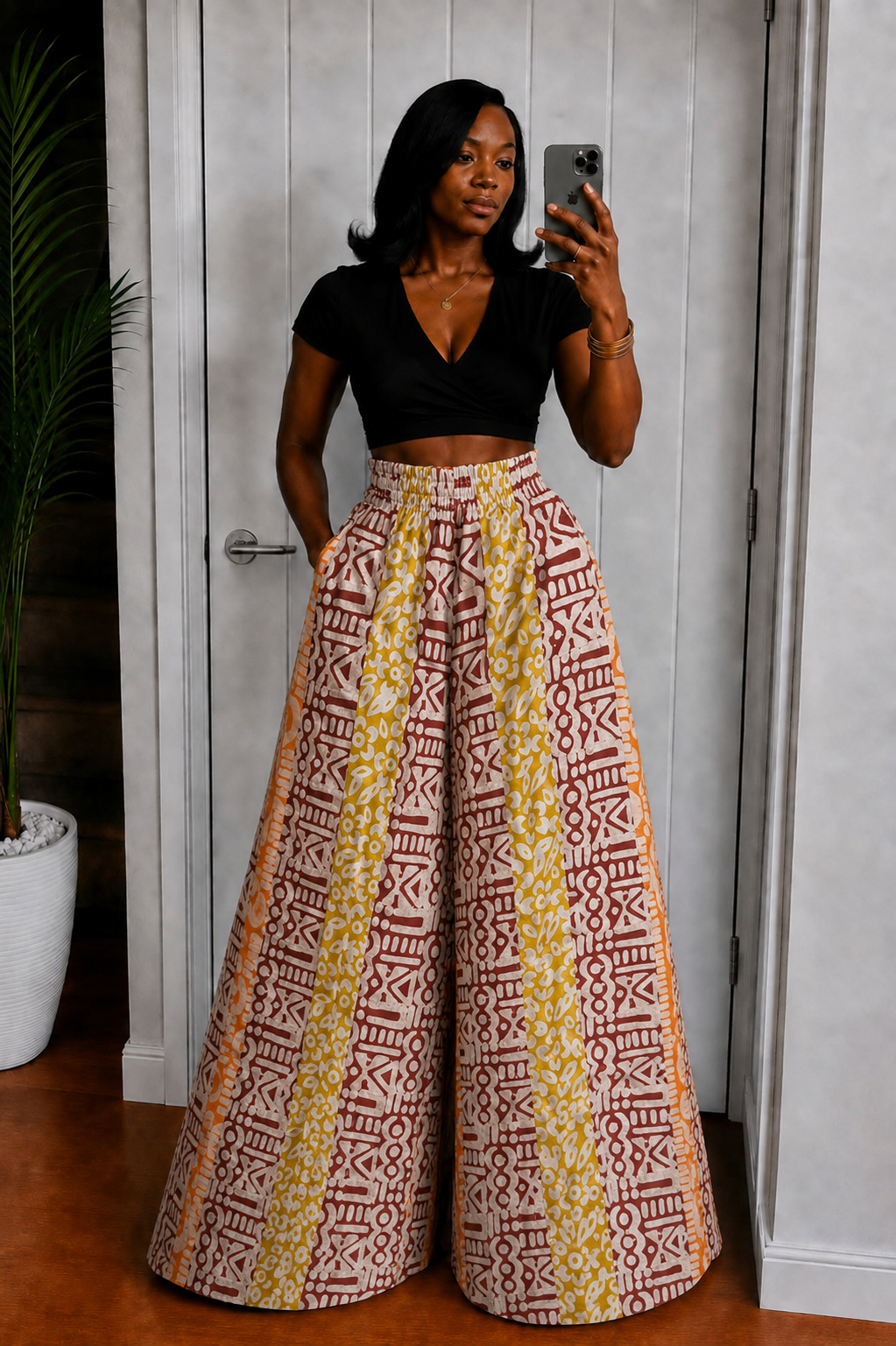 Nuru Patchwork pants 125