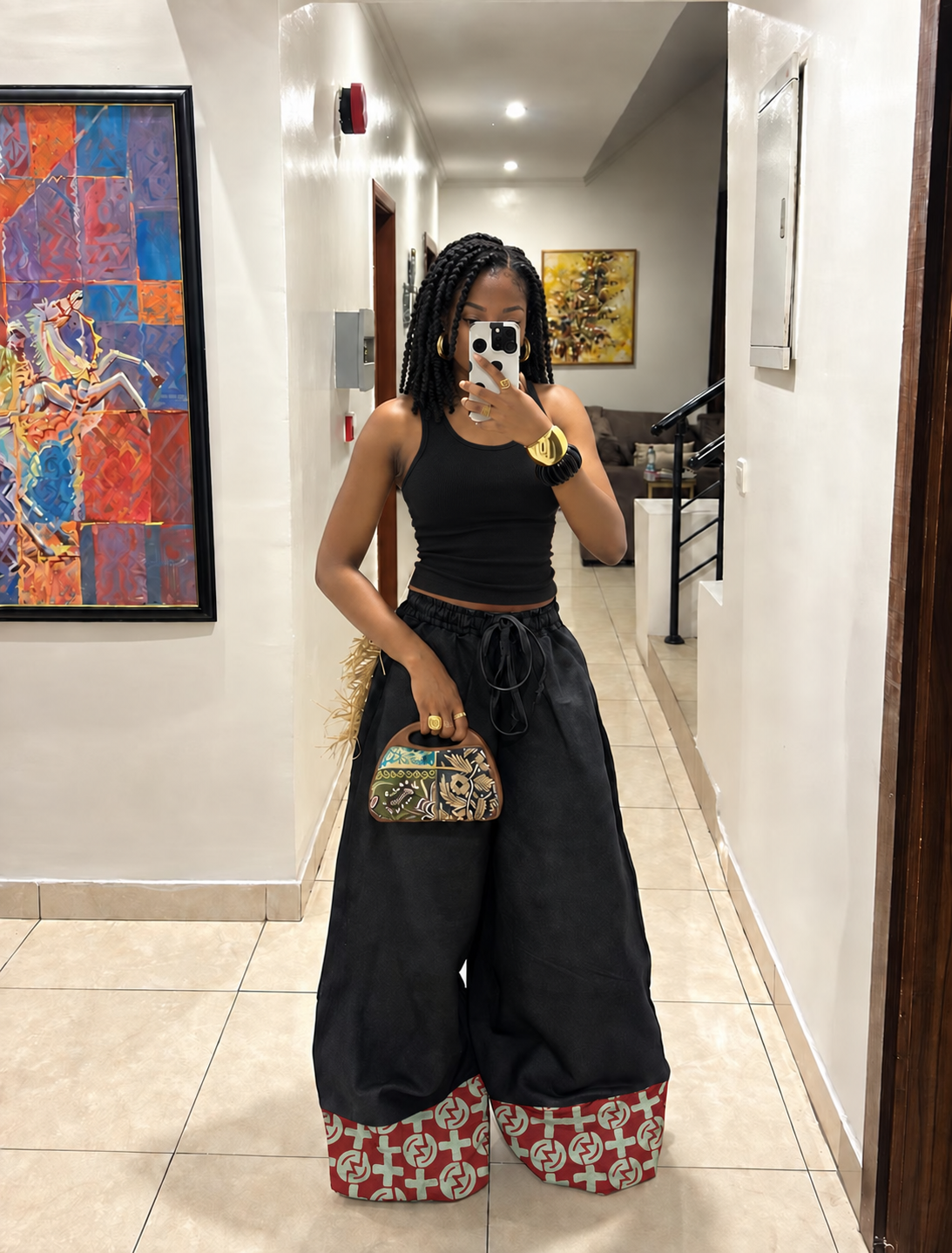 The Suki Denim pants : Dark navy mariera