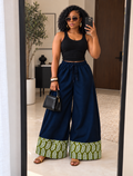 The suki navy denim pants : DIY