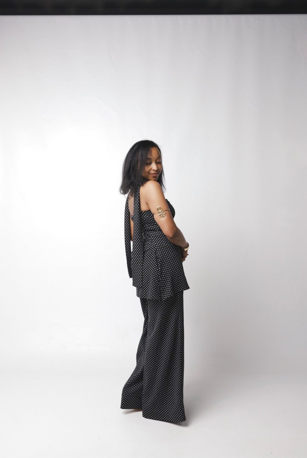 LC Wide leg polka dot 3 - piece set