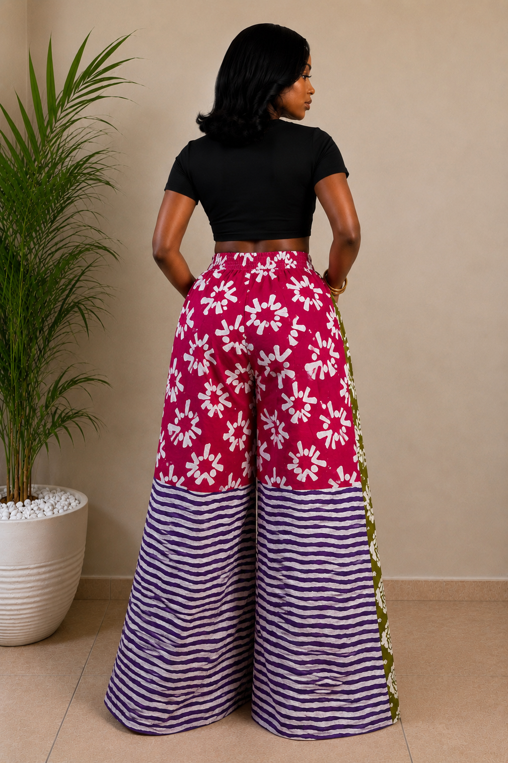 Nuru Patchwork pants 105
