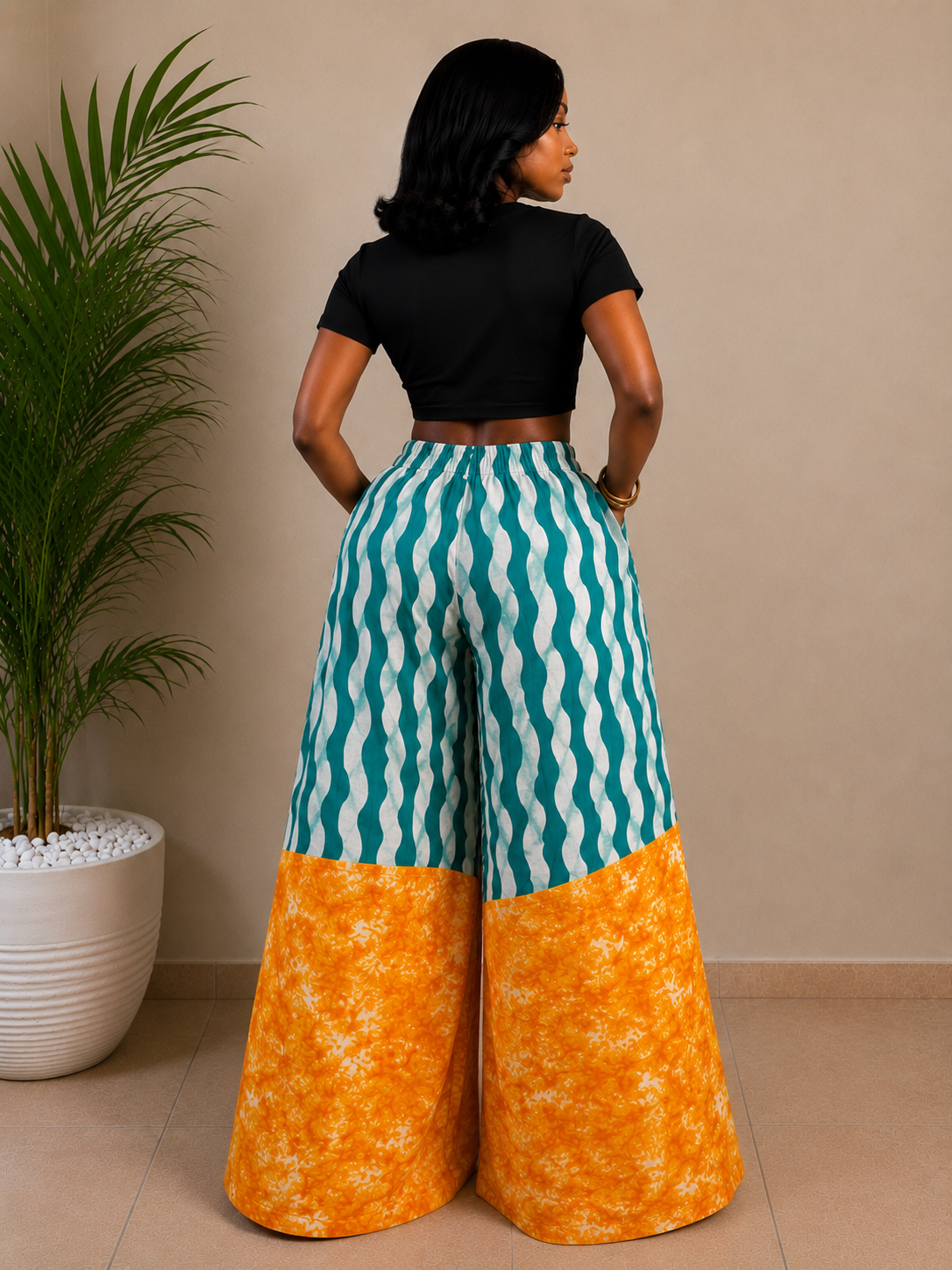 Nuru Patchwork pants 106