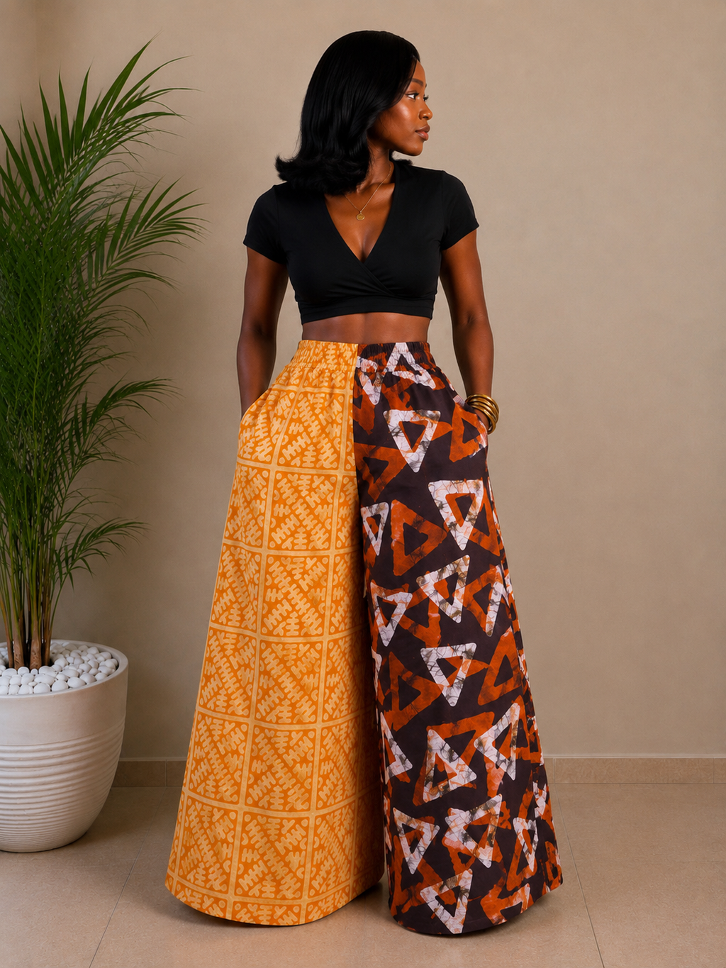 Nuru Patchwork pants 107