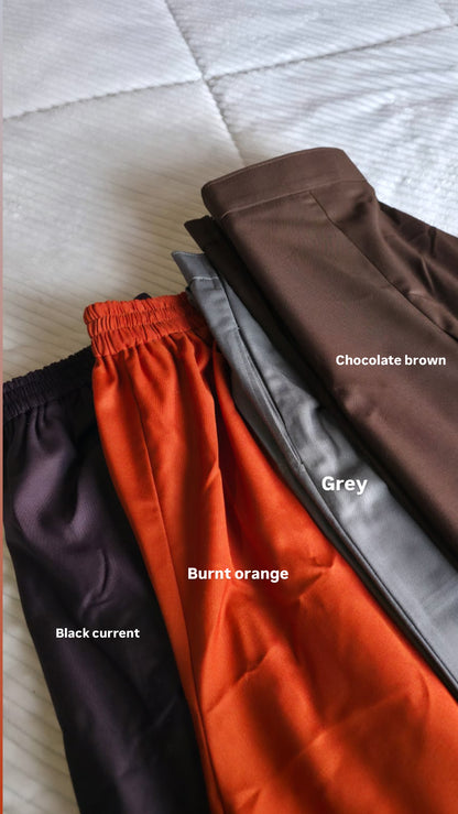 Pleated wide leg pants