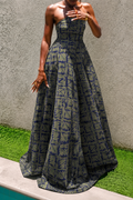 The Shilo dress : Green cubes