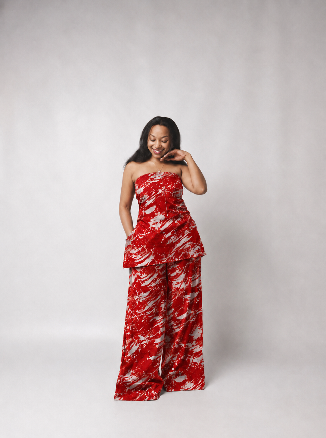 The Zahara Set : Red&White TieDye