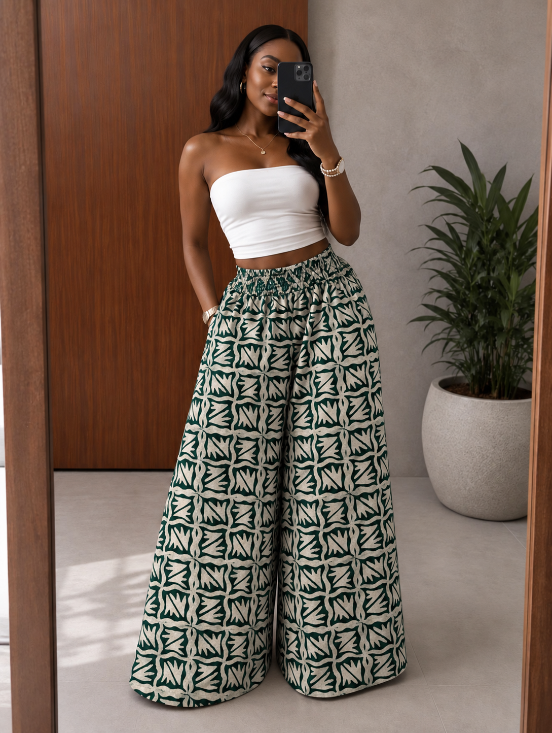 The Nuru Pants : green decaf