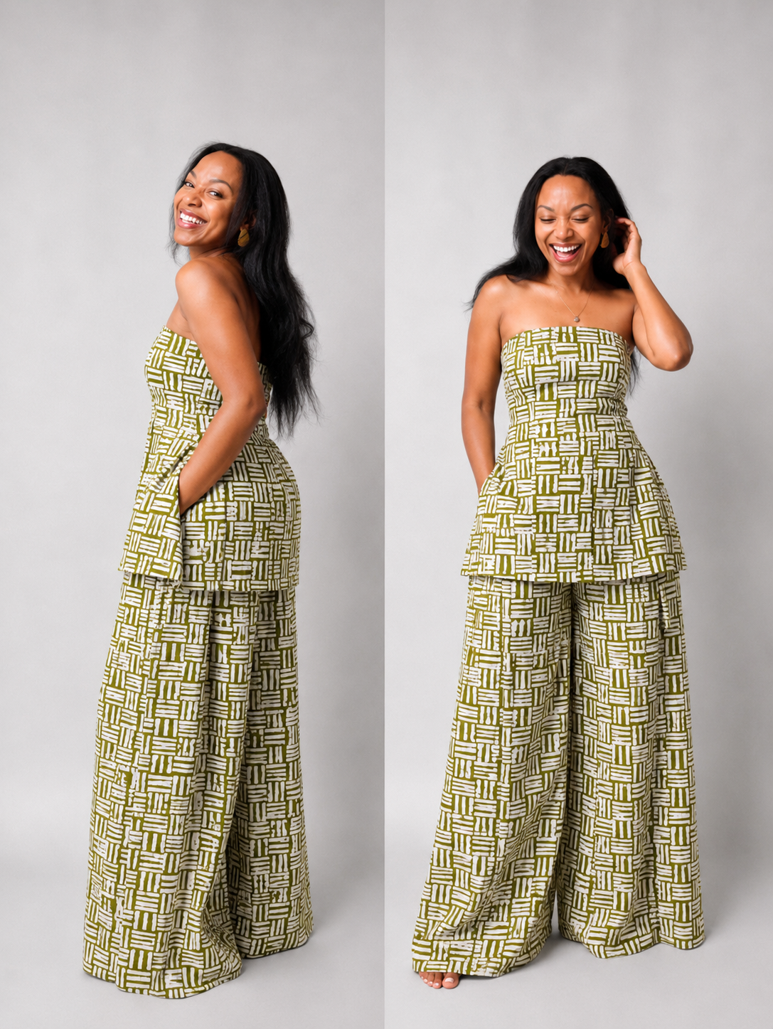 The Zahara set : Dark tribal green