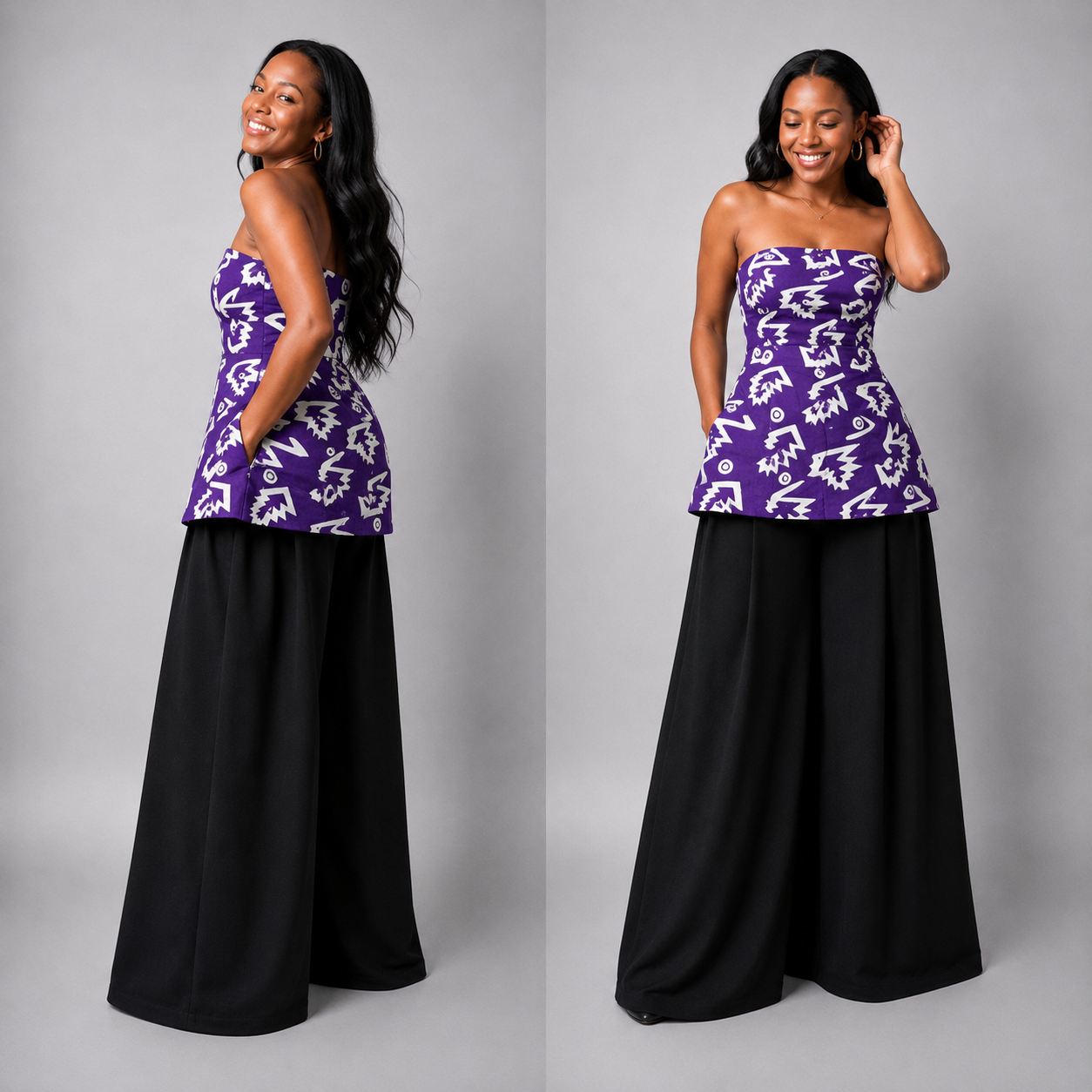 Purple tribal Top/Set/Pants