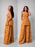 The zahara set : Orange patchwork