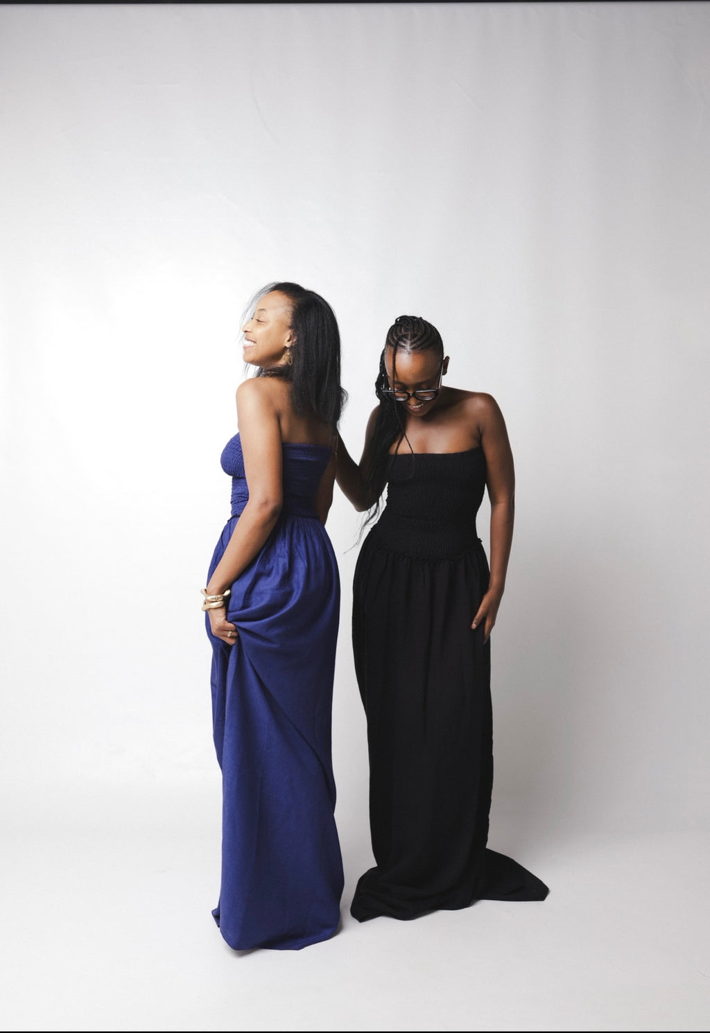 The Solara Linen Maxi Dress : Black