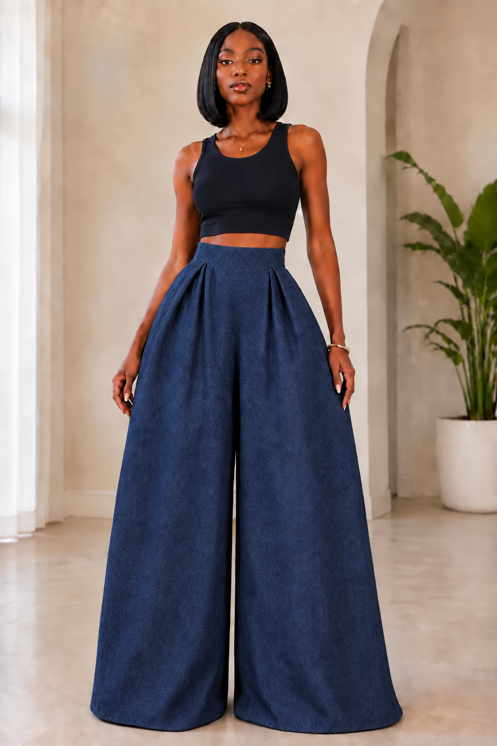 The Kala pants : Dark navy denim
