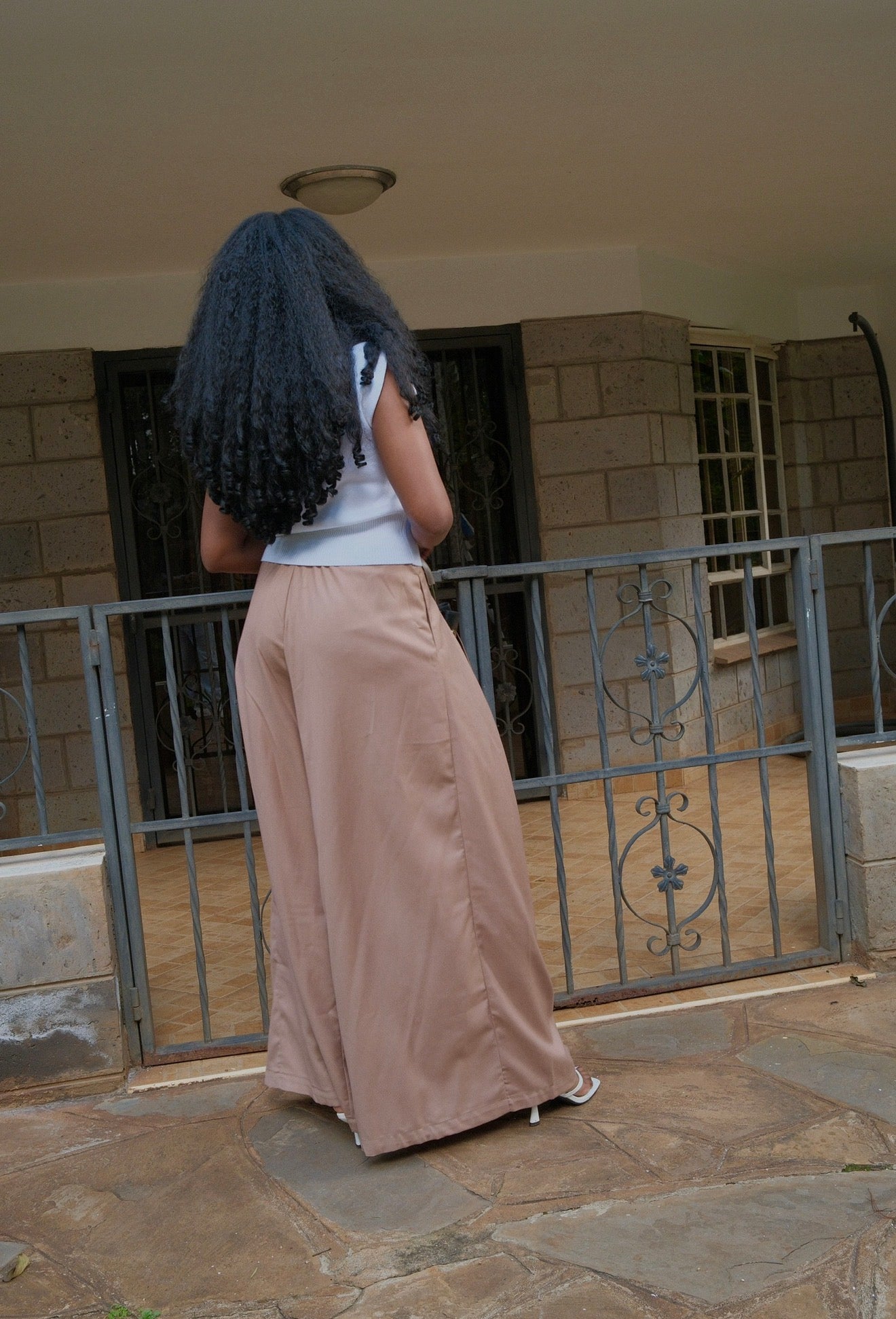 The Kira pleated trousers : Beige