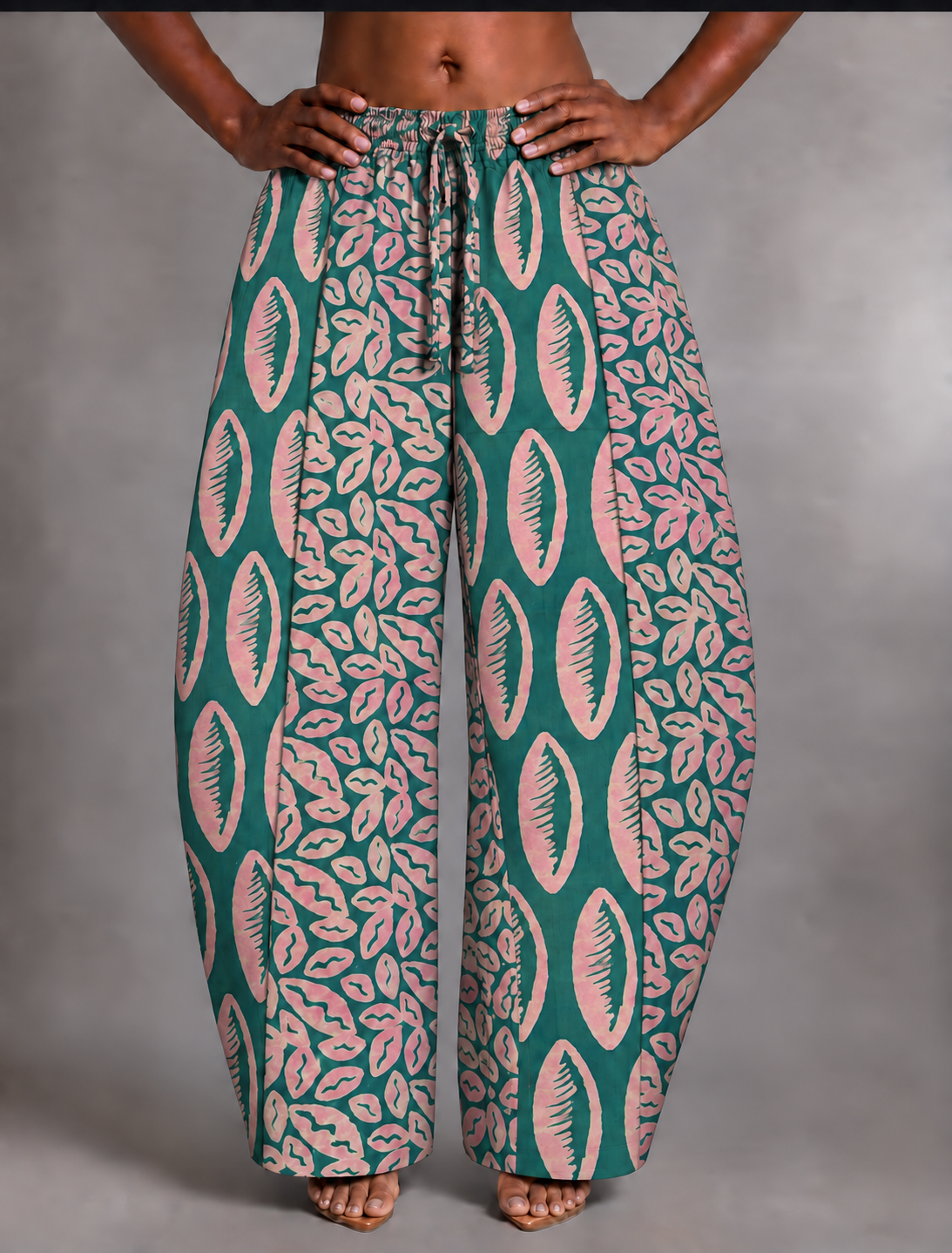 Nala Barrel pants : teal krow