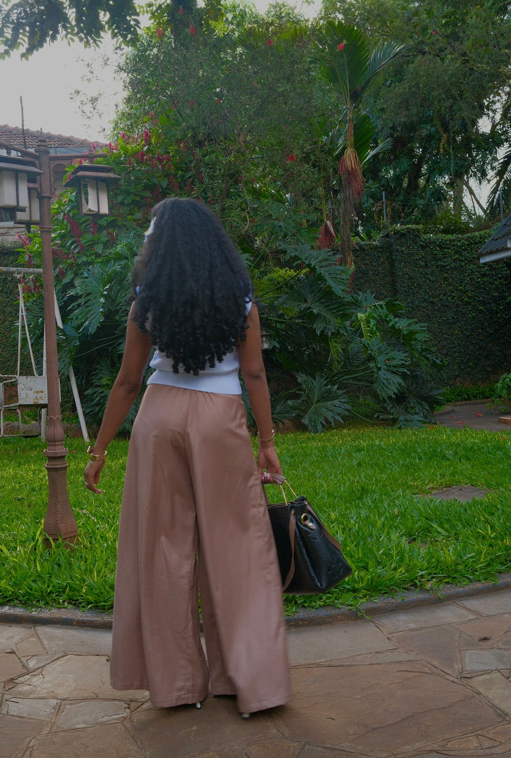 The Kira pleated trousers : Beige