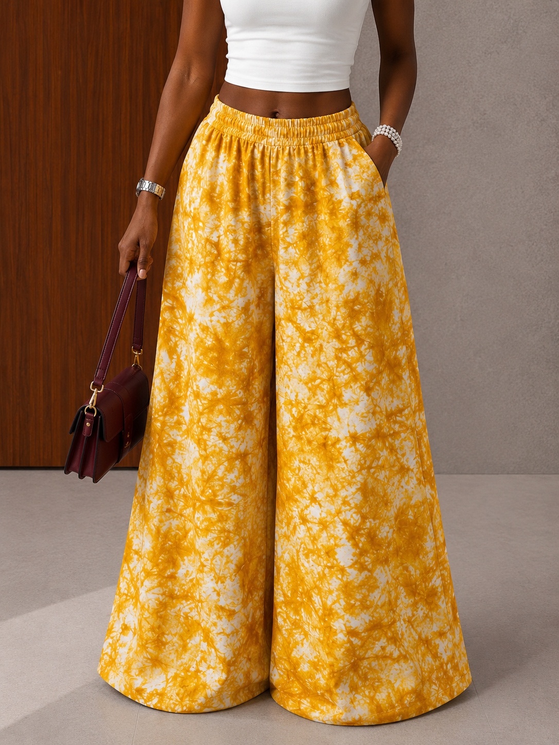 The Nuru pants : Tie Dye Yellow