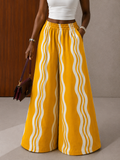 The Nuru Pants : Yellow Tribal Art