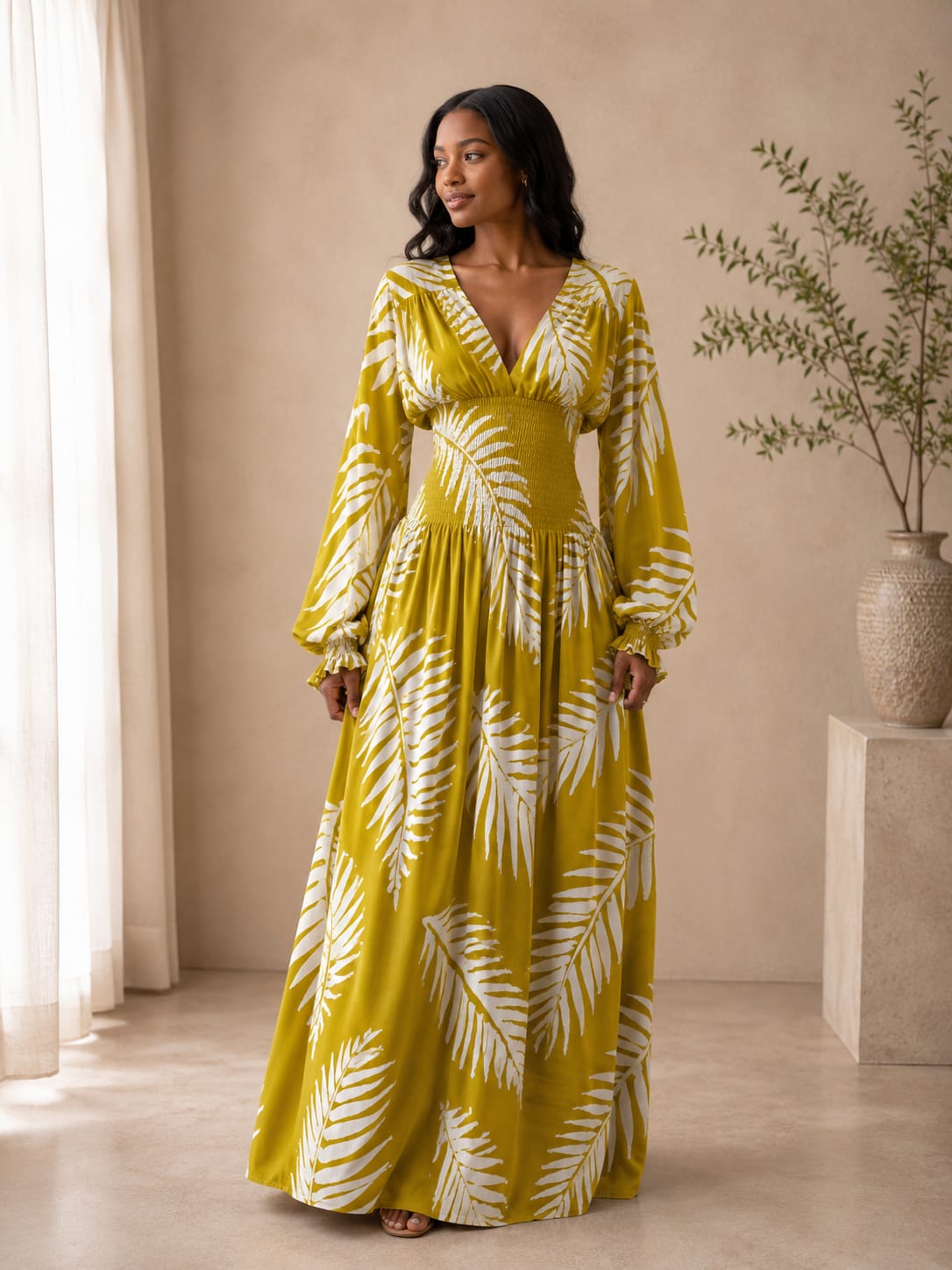 The Nyla dress : Lime