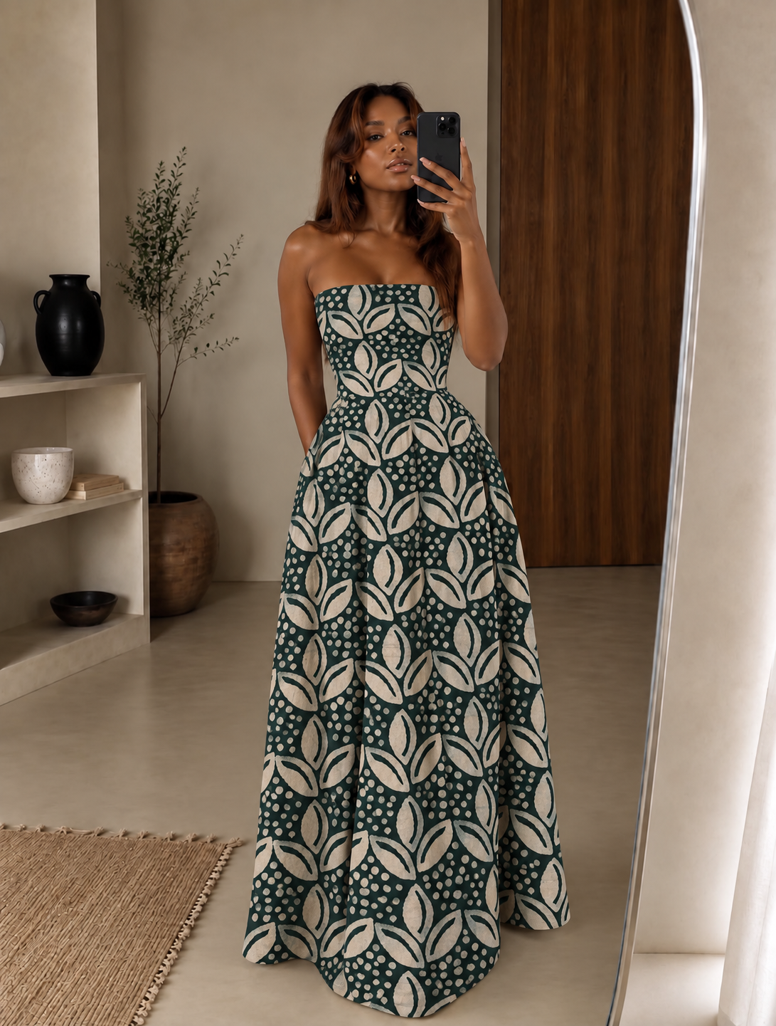 The Maki Dress: Mini & Maxi : Green lofi
