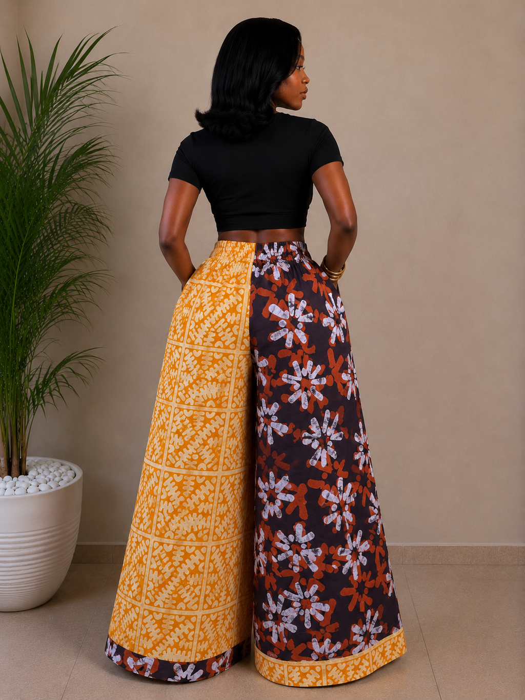 Nuru Patchwork pants 107