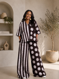 The Saka set : Chocolate brown Co-ord