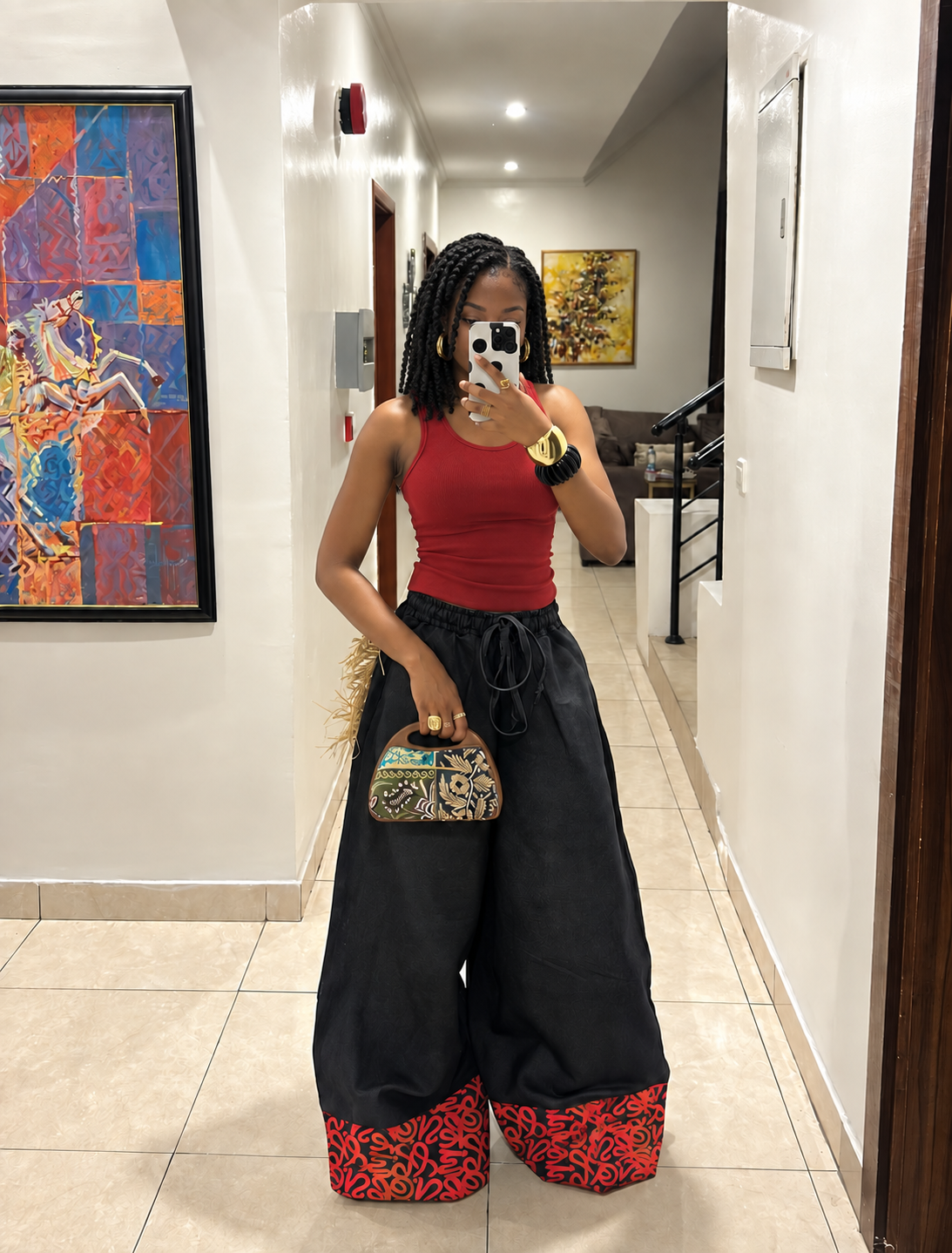 The Suki Denim pants : Dark navy fury
