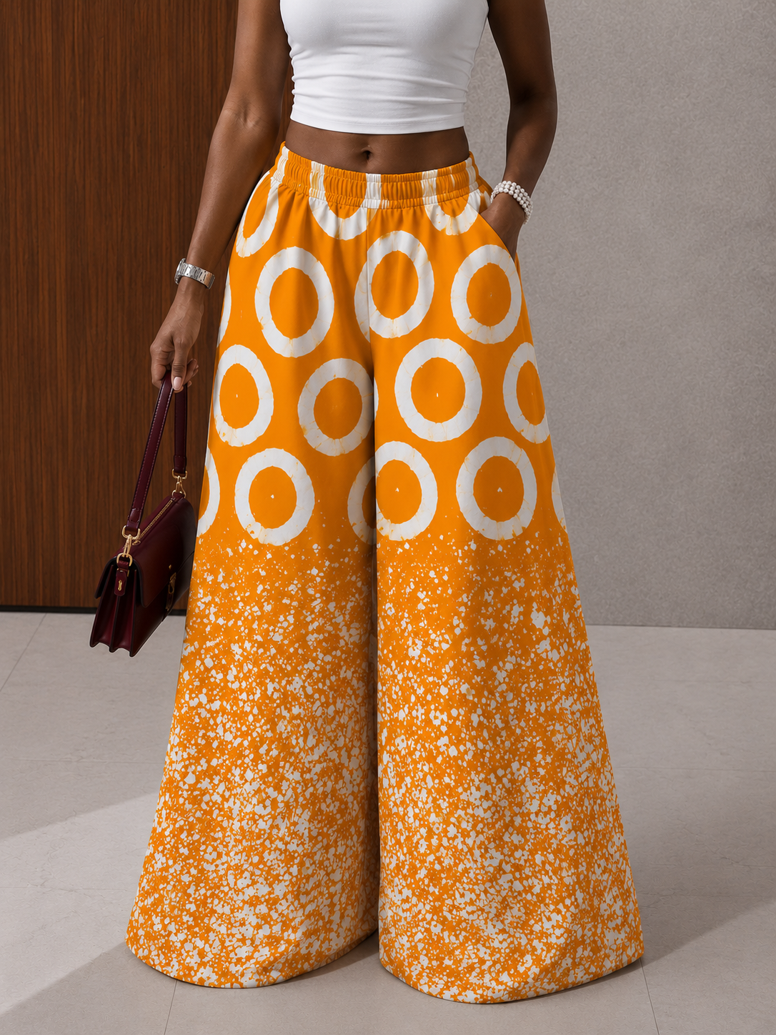 The Nuru Pants : Orange Glaze