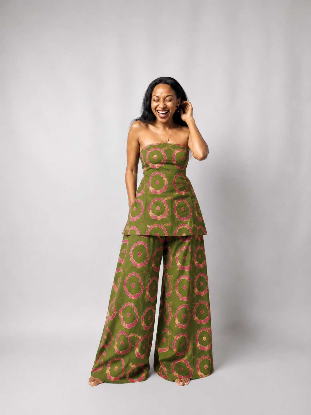 The Zahara set : Olive Pink