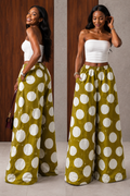 The Nuru pants : Green Patchwork art