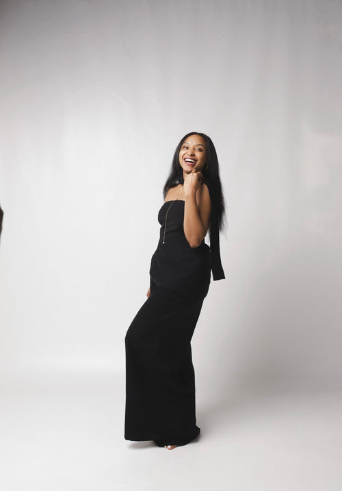 The Assymetrical 3 - piece set : Black