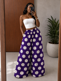 The Nuru Pants : purple polka
