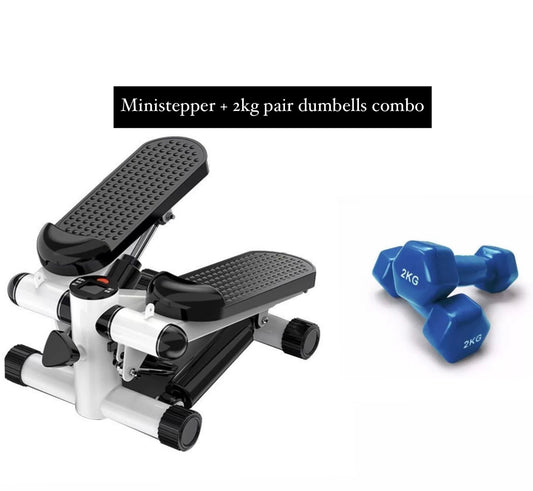 Ministepper + 2kg pair dumbells Combo