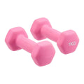 Pair of 1kg pink dumbells