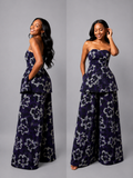 The zahara set: Purple floral ensemble