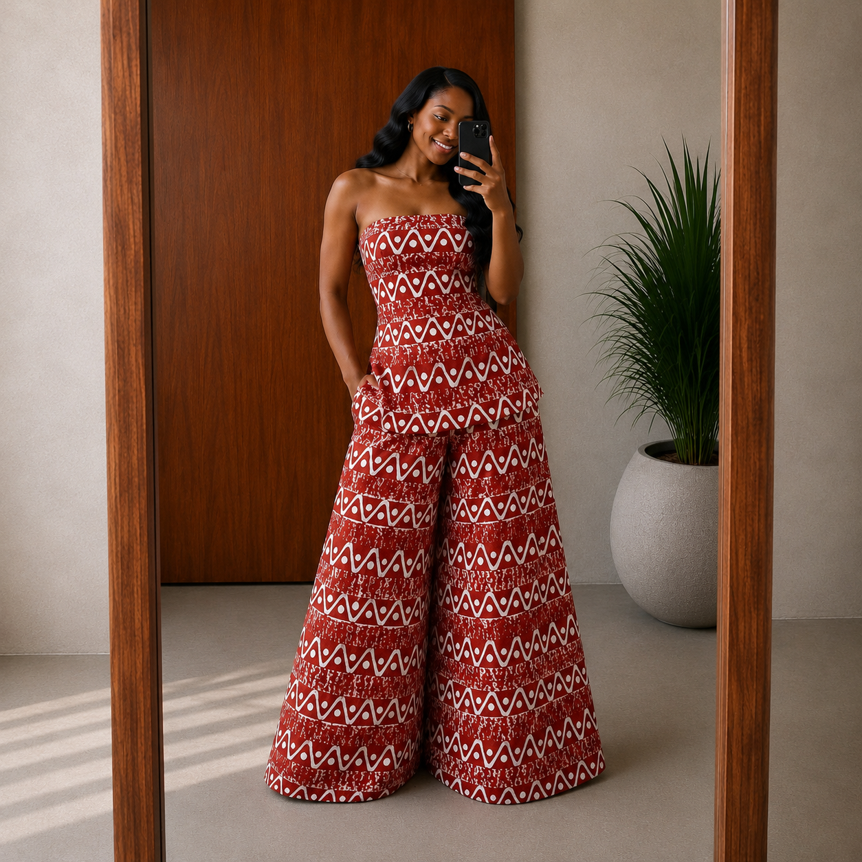 The Zahara Set : Coral Linear Red