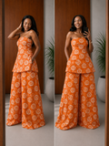 The Zahara set: Orange floral