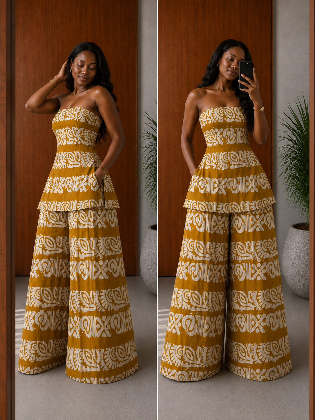 The zahara set: Orange tribal