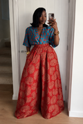 The Nuru Pants : Red tulip