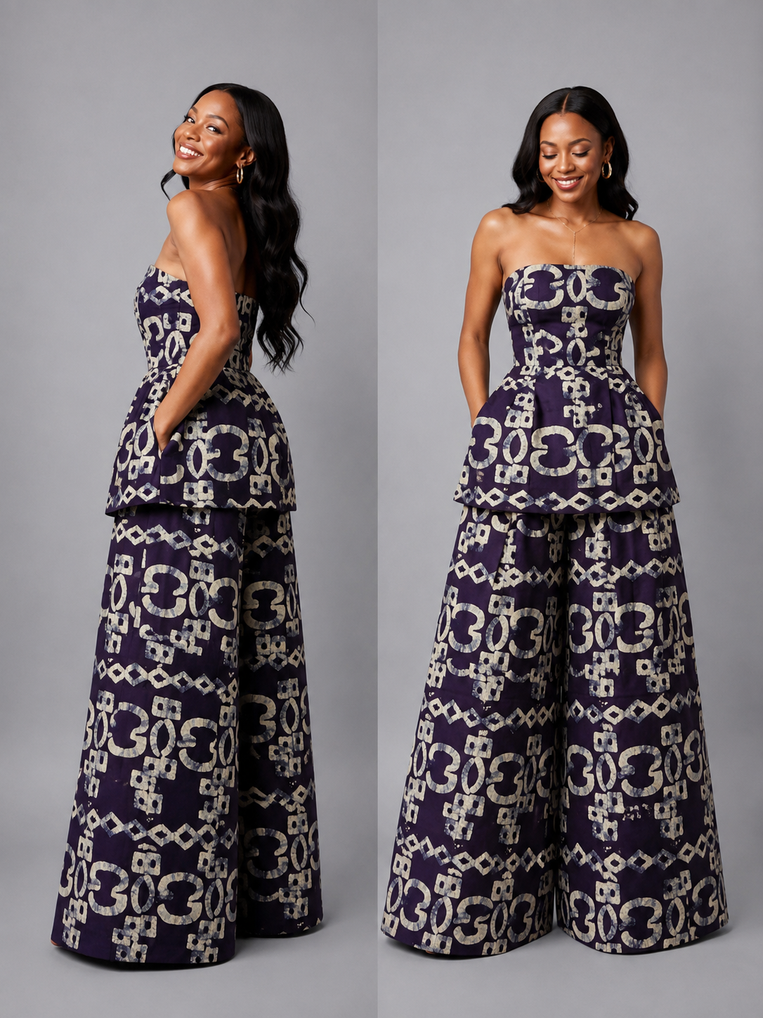 The zahara set: dark purple chain
